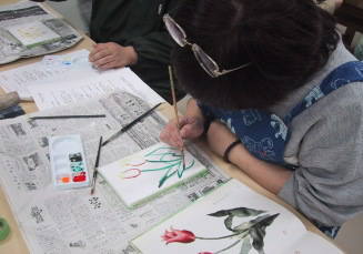 集中して描画